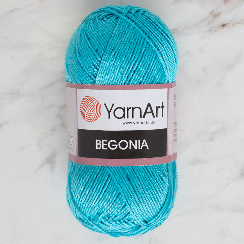 YarnArt Begonia 50gr Knitting Yarn, Blue - 0008