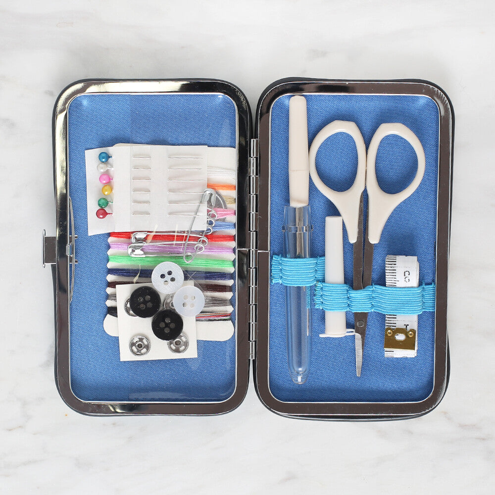 Loren Sewing Kit, Petrol Blue - N4347