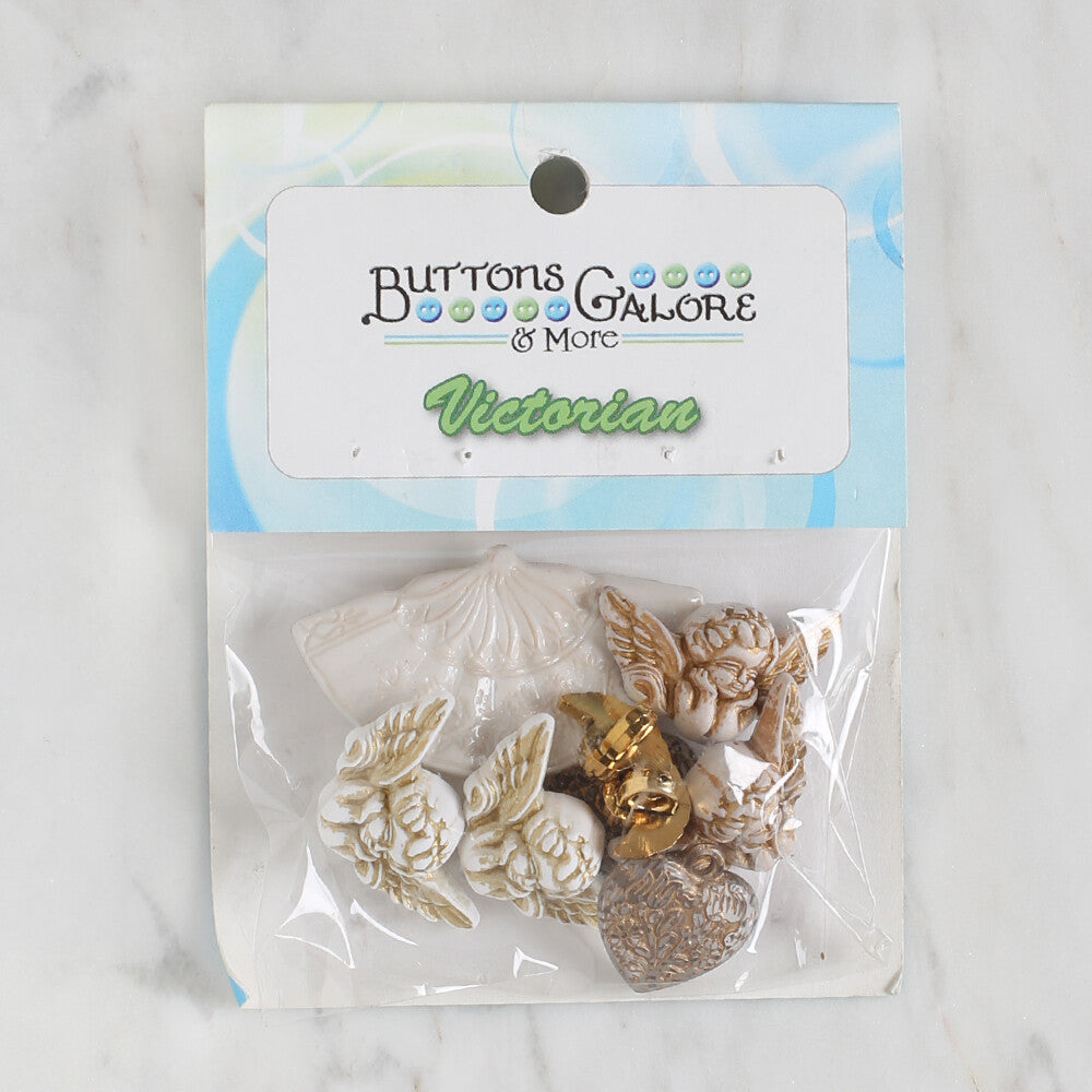 Buttons & Galore Decorative Baby Button, Angelic