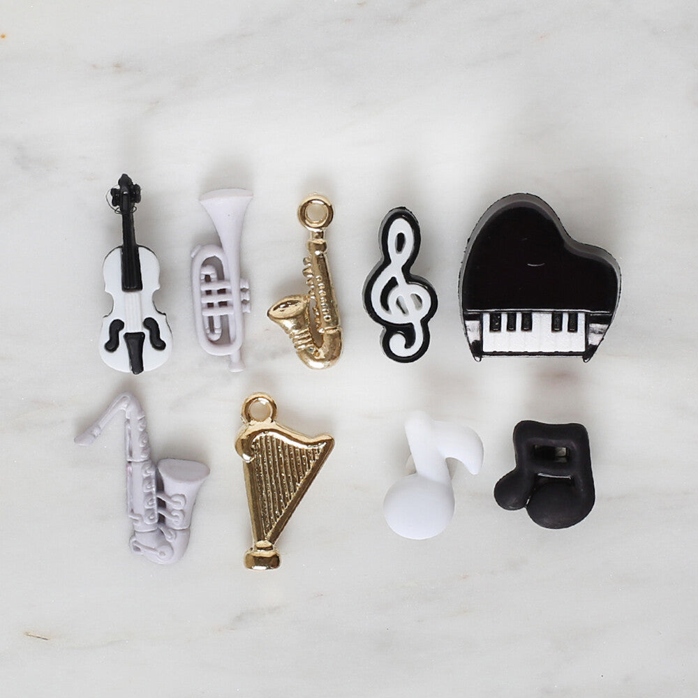 Buttons & Galore Decorative Baby Button, Music