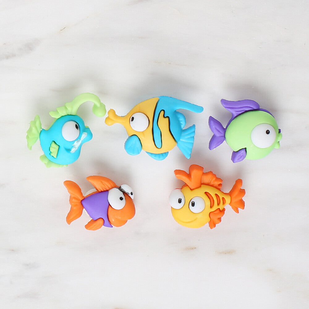 Dress It Up Creative Button Assortment, Fishes - 6952