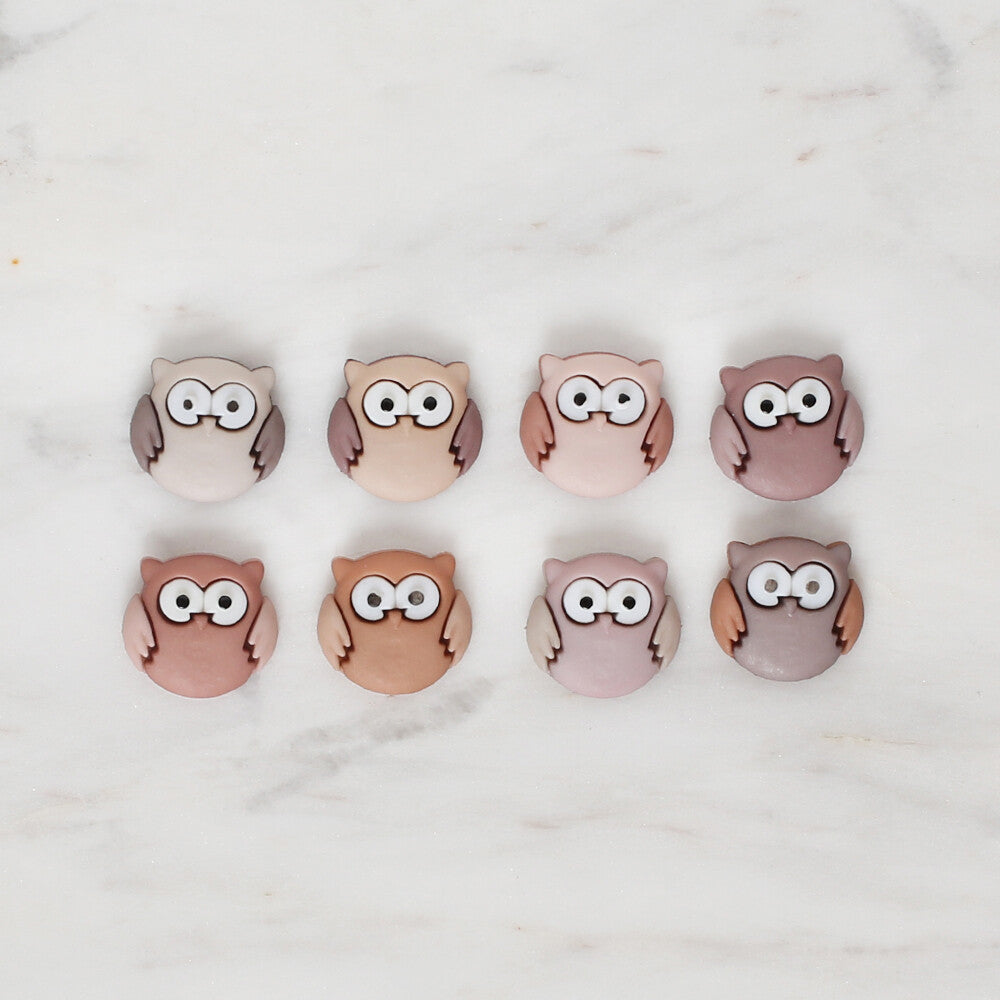 Dress It Up Creative Button Assortment, Cute Owls - 6930