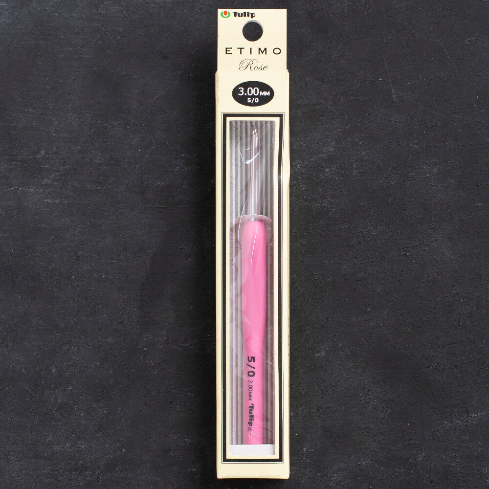 Tulip Etimo Rose 3 mm 14 cm Crochet Hook with Soft Cushion- TER-06e