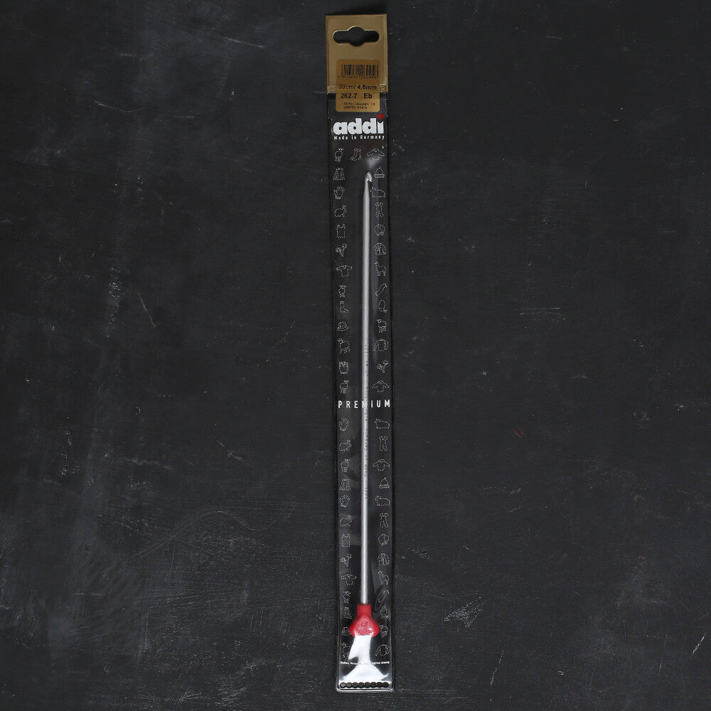 Addi 4.5 mm 30 cm Aluminium Tunesian Crochet Hook - 262-7