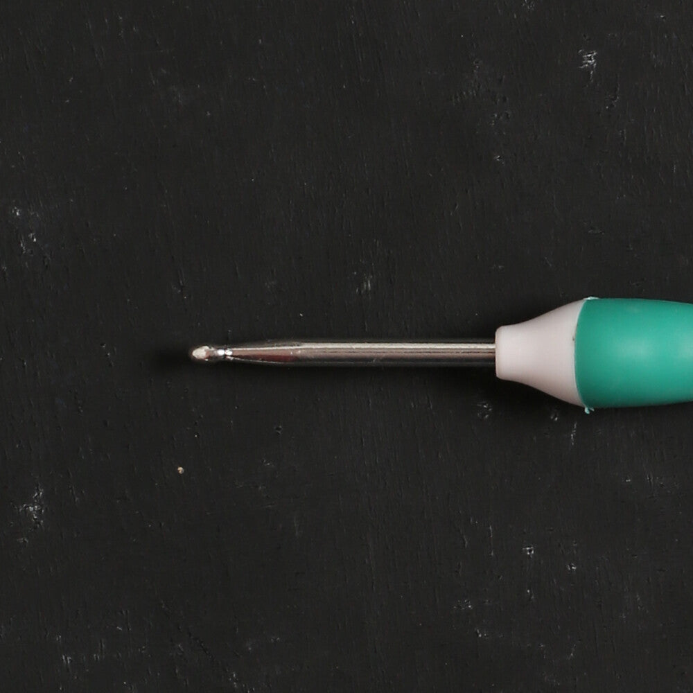 Addi Swing Maxi 4.0 mm 17 cm Ergonomic Crochet Hook, Green - 141-7