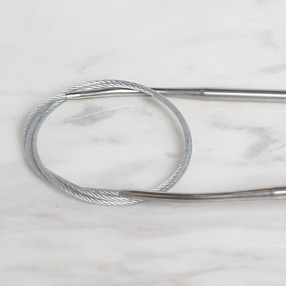 Loren Crafts 4mm 60 cm Steel Circular Knitting Needle