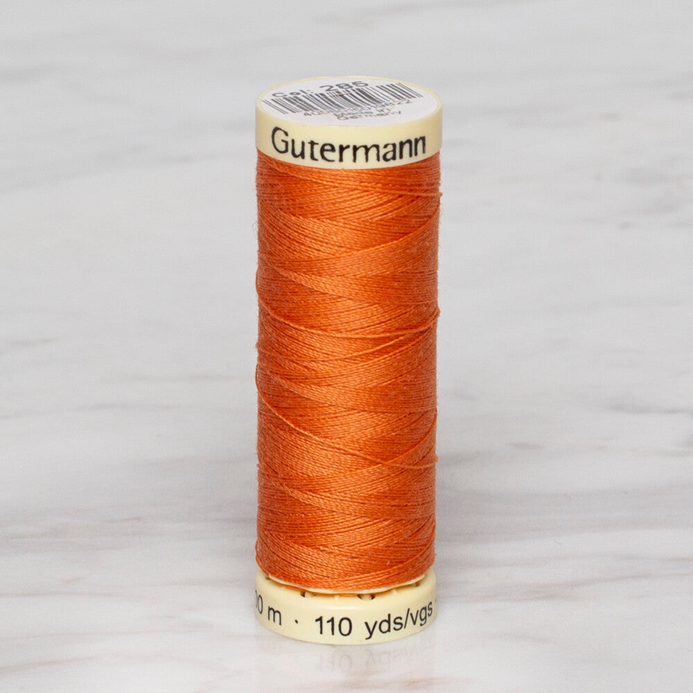 Gütermann Sewing Thread, 100m, Orange - 285