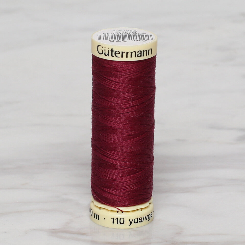 Gütermann Sewing Thread, 100m, Claret - 375