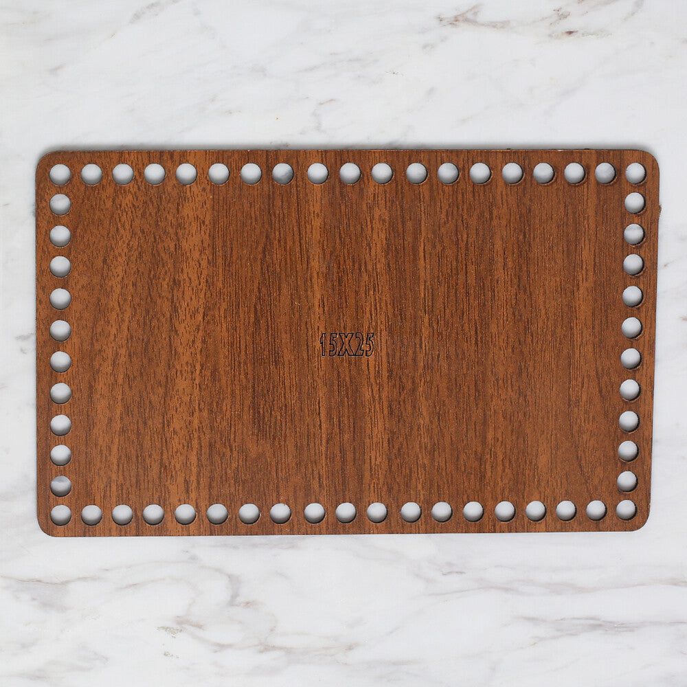 Loren Wooden Base for T-shirt Yarn, Small Rectangle