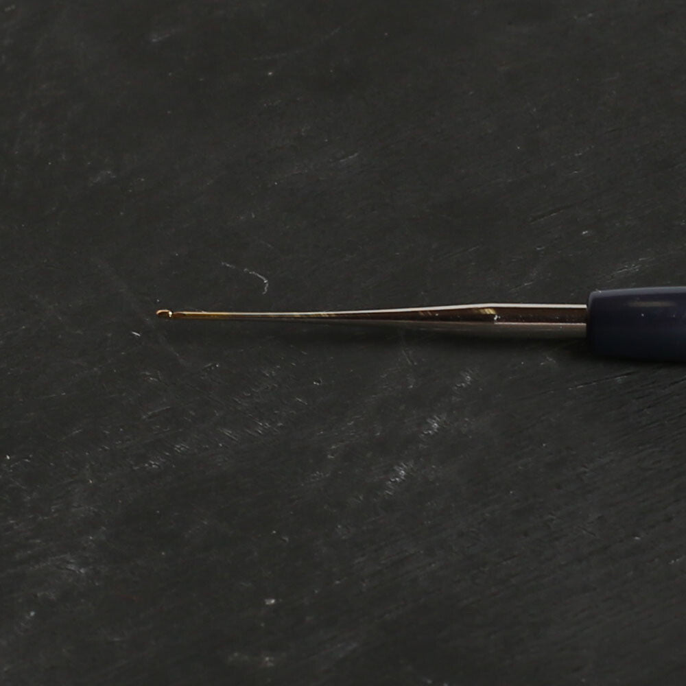 Tulip No.21 0.55 mm Crochet Hook with Plastic Handle, Grey - T-9G