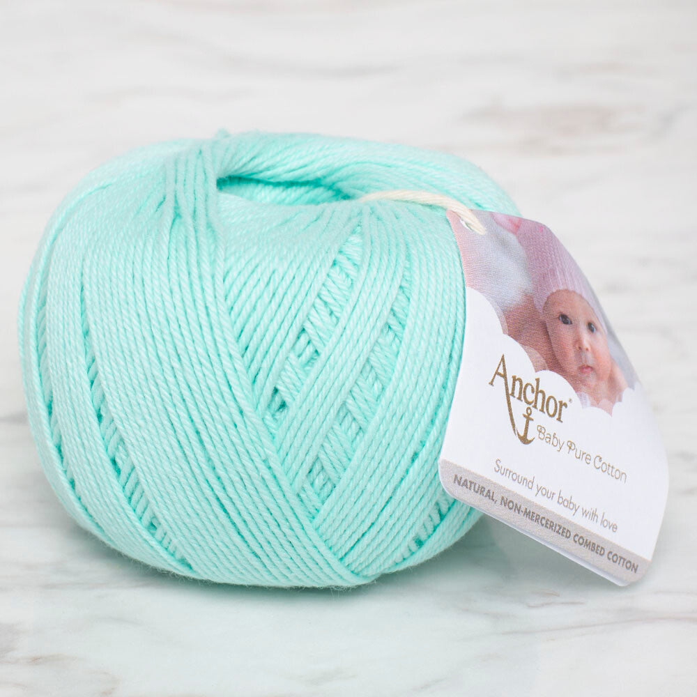 Anchor Baby Pure Cotton 4ply Yarn, Baby Green 4804000 00385 - Main Image