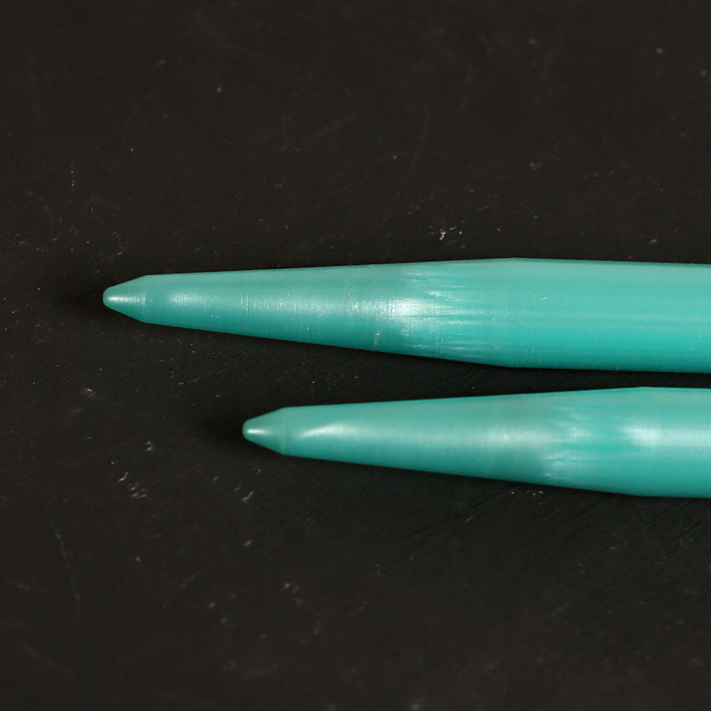 Pony Pearl 7 mm 35 cm Plastic Knitting Needle, Green - 33634