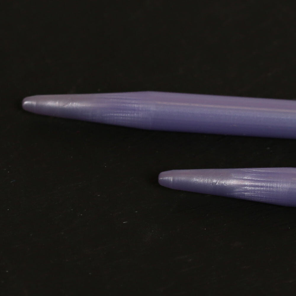 Pony Pearl 4 mm 35 cm Plastic Knitting Needle, Lilac - 33628