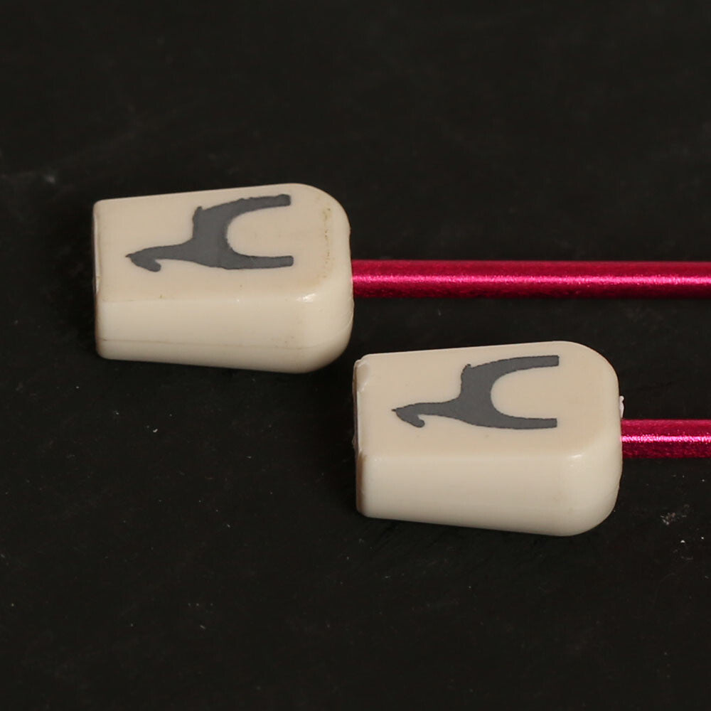 Pony Colour 2 mm 35 cm Aluminum Knitting Needle, Fuchsia - 33701