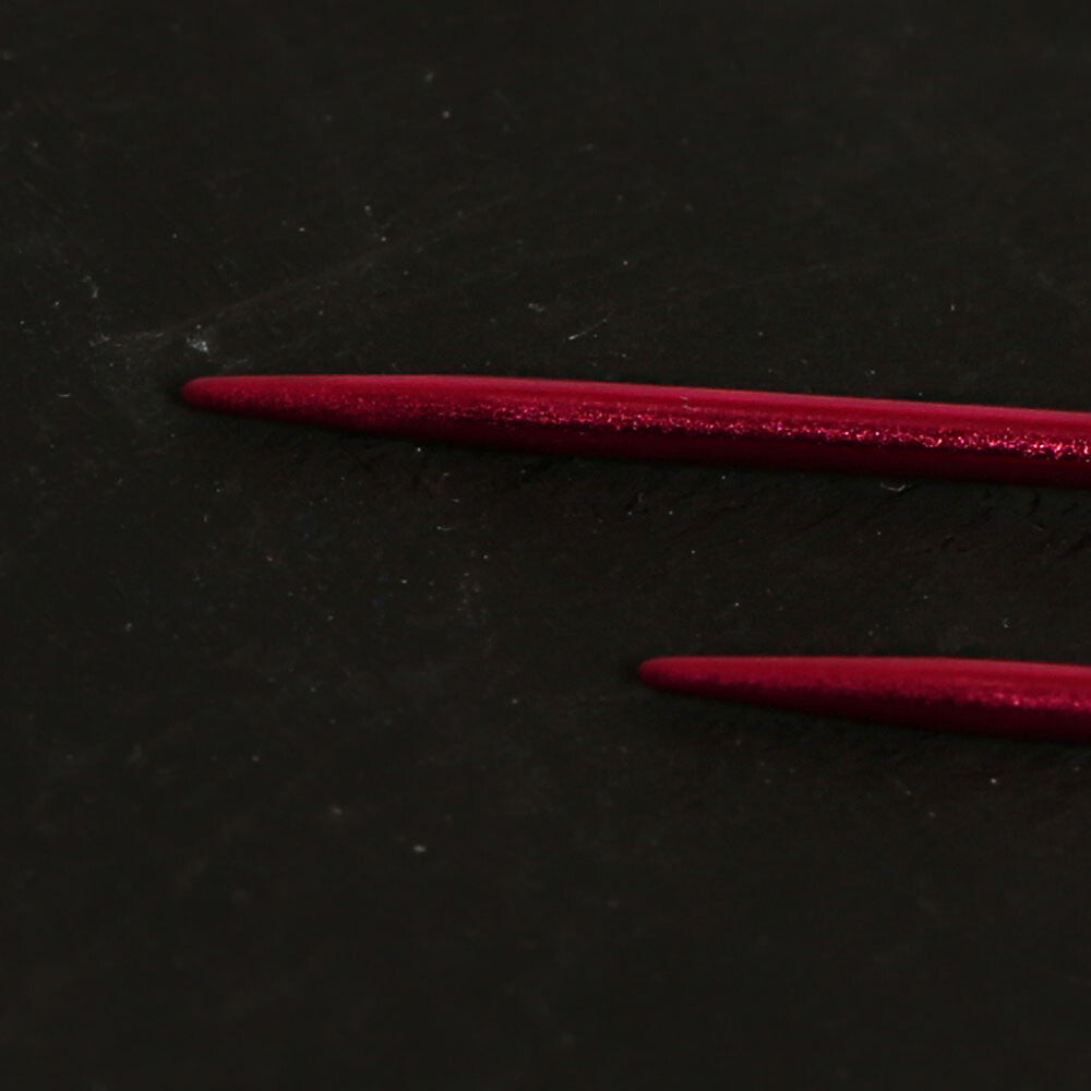 Pony Colour 2 mm 35 cm Aluminum Knitting Needle, Fuchsia - 33701