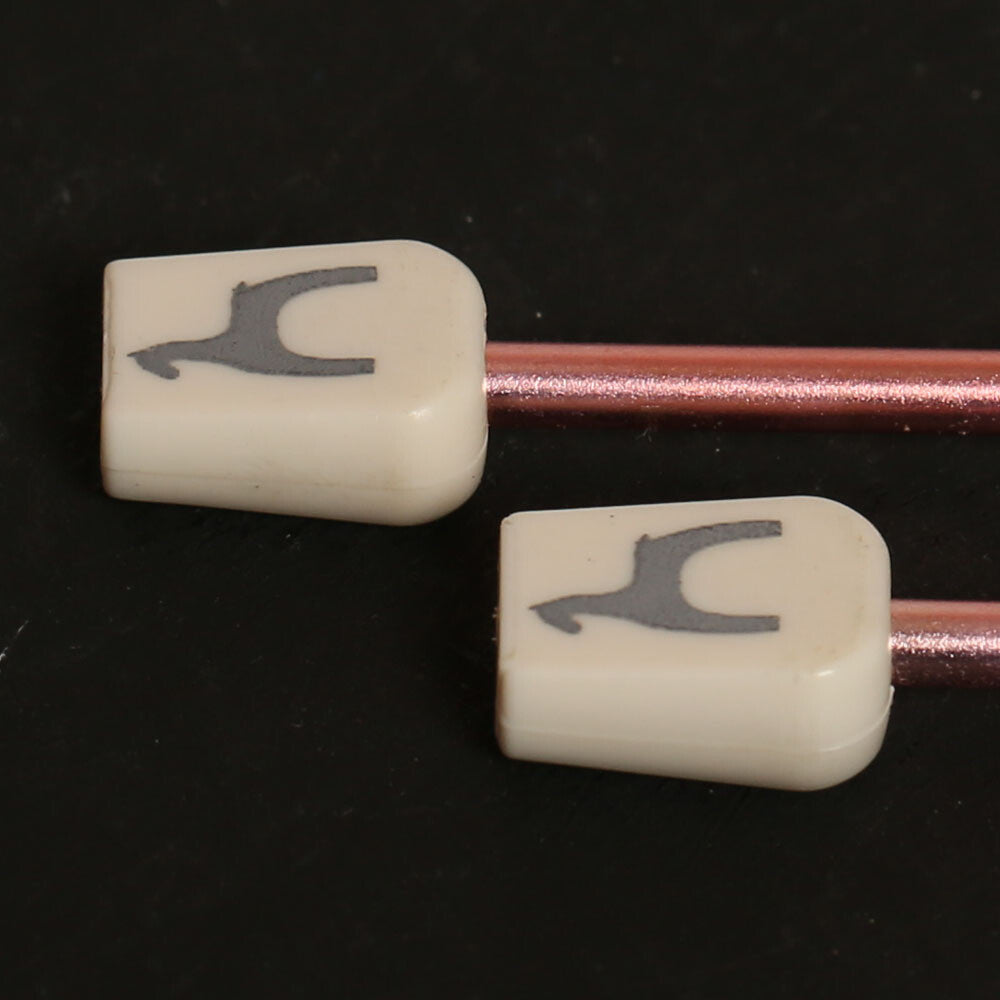 Pony Colour 3 mm 35 cm Aluminum Knitting Needle, Light Yellow - 33705