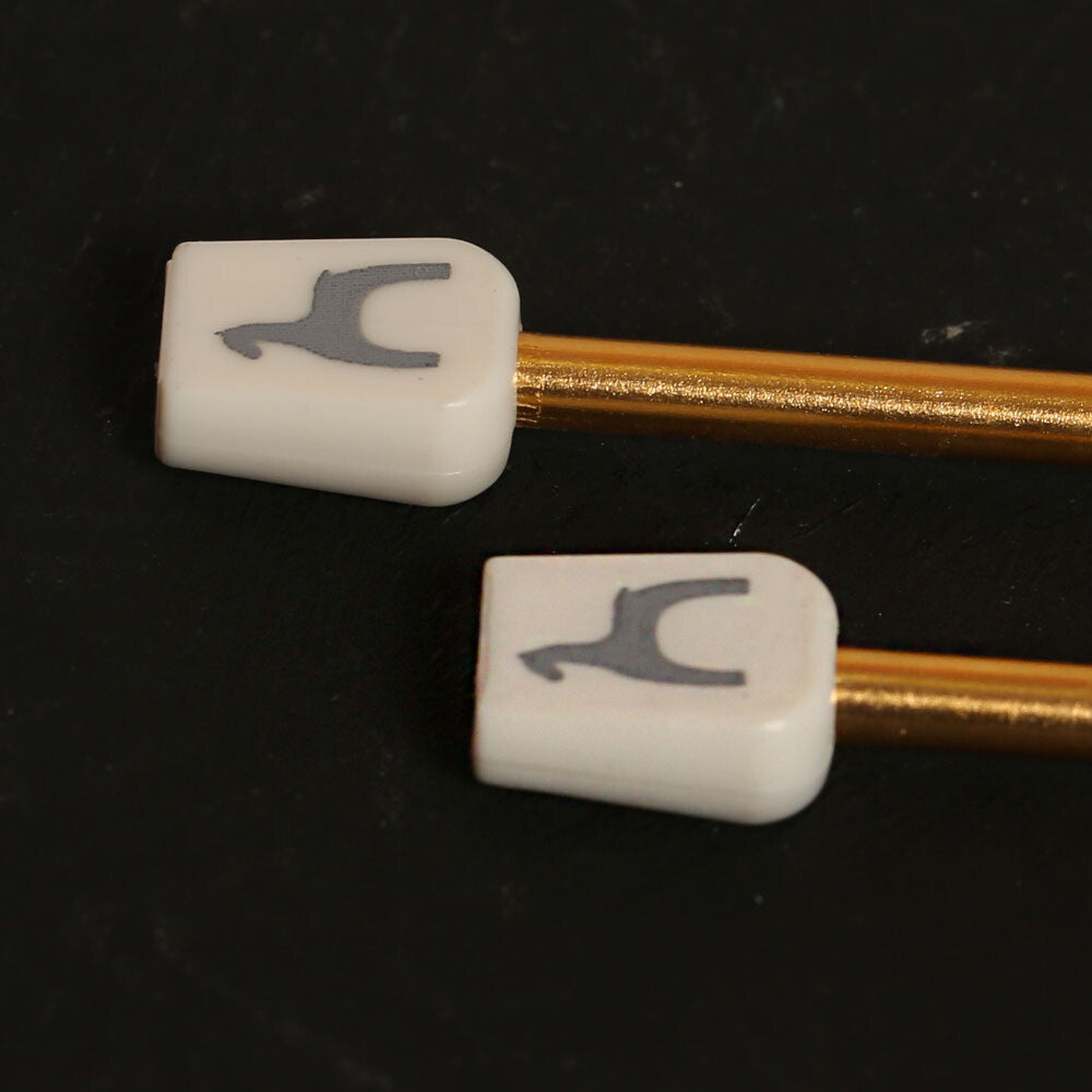 Pony Colour 3.5 mm 35 cm Aluminum Knitting Needle, Yellow - 33707