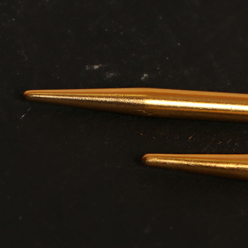 Pony Colour 3.5 mm 35 cm Aluminum Knitting Needle, Yellow - 33707