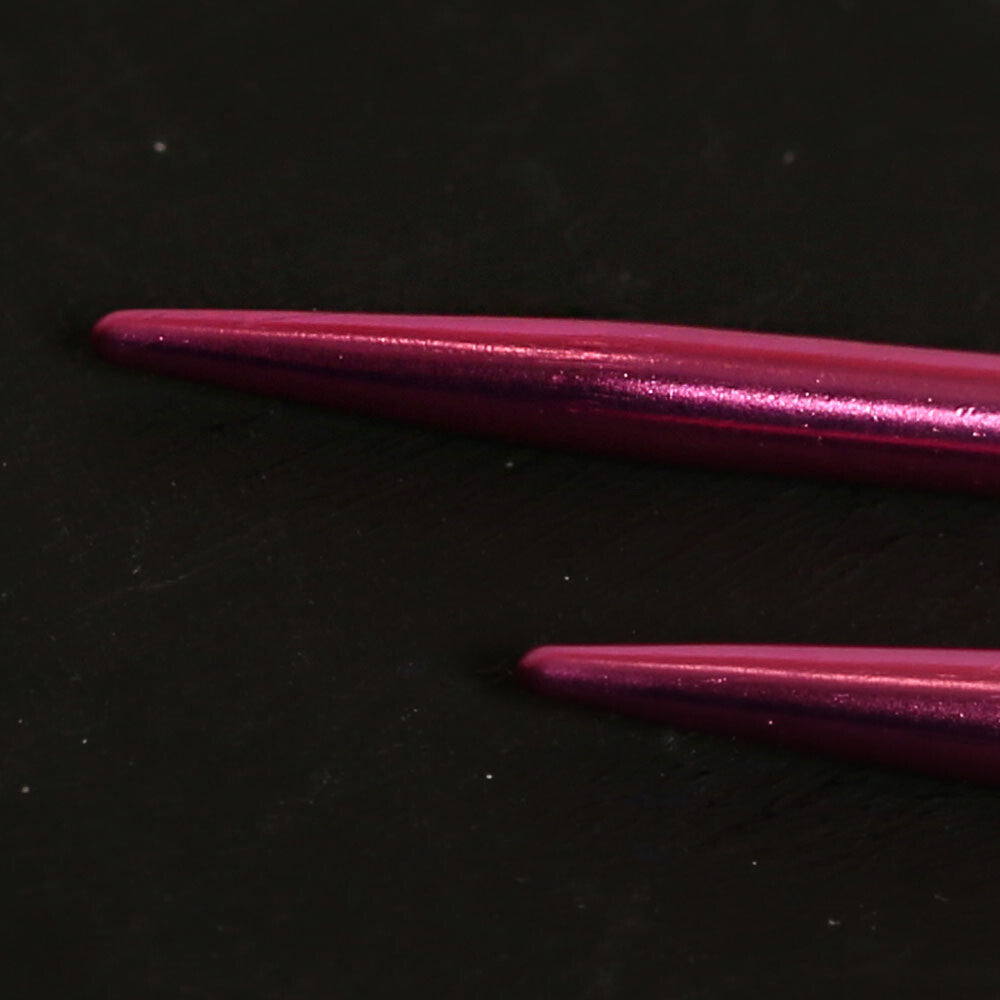 Pony Colour 4 mm 35 cm 35 cm Aluminum Knitting Needle, Claret - 33709