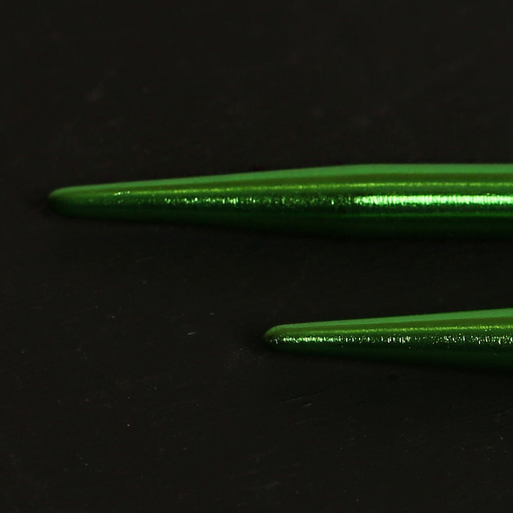 Pony Colour 4.5 mm 35 cm Aluminum Knitting Needle, Green - 33710