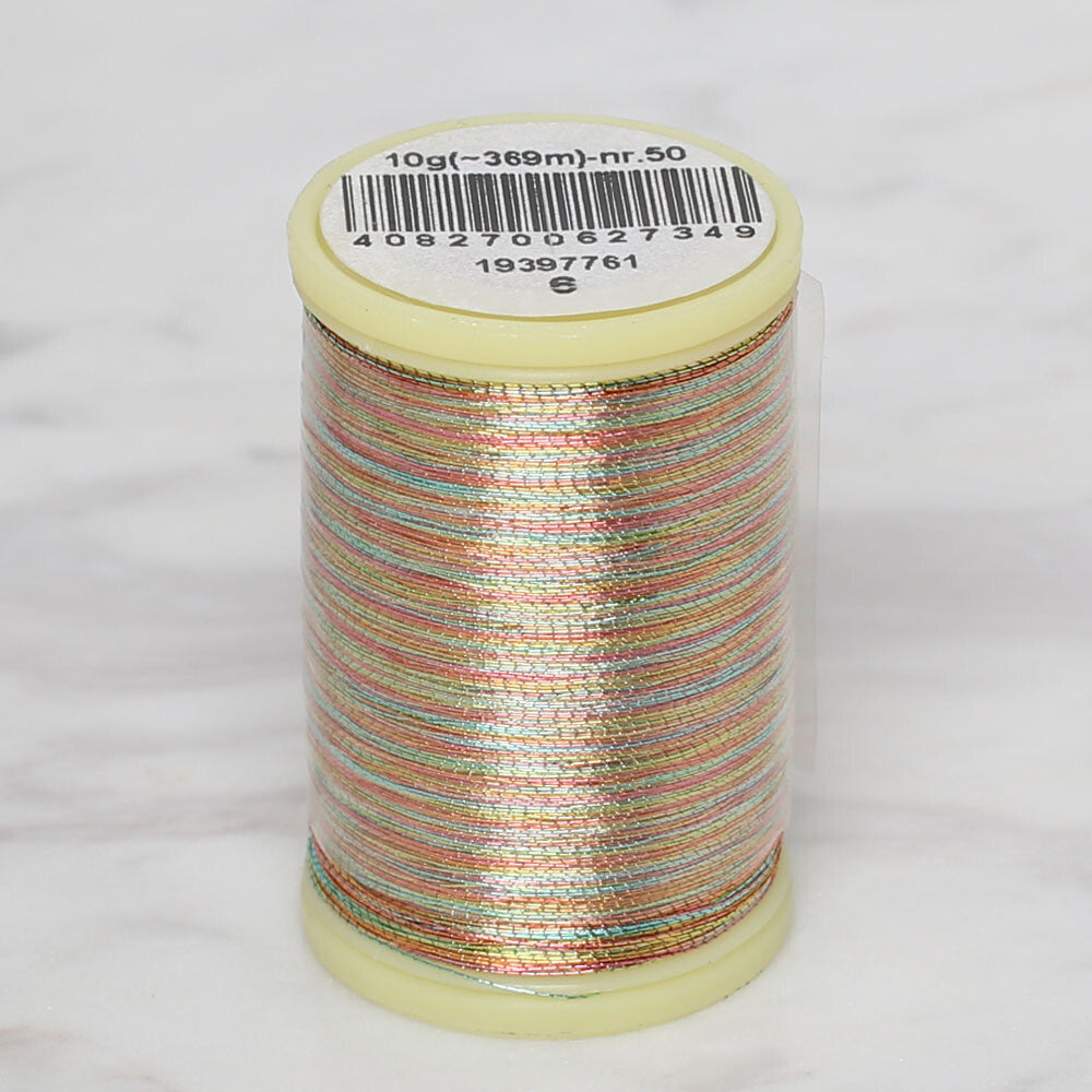 Anchor No:50 10g Metallic Machine Embroidery Thread, Brown - 19397761