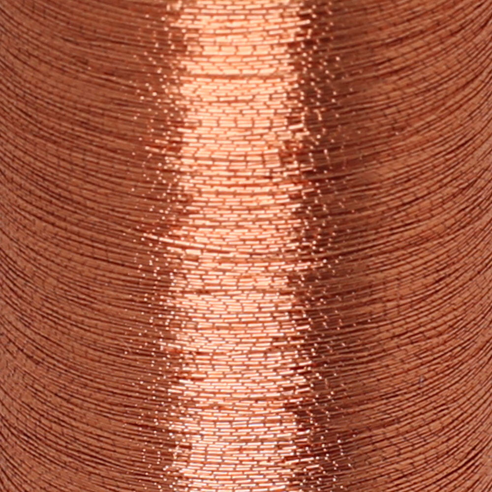 Anchor No:50 10g Metallic Machine Embroidery Thread, Brown - 23006703