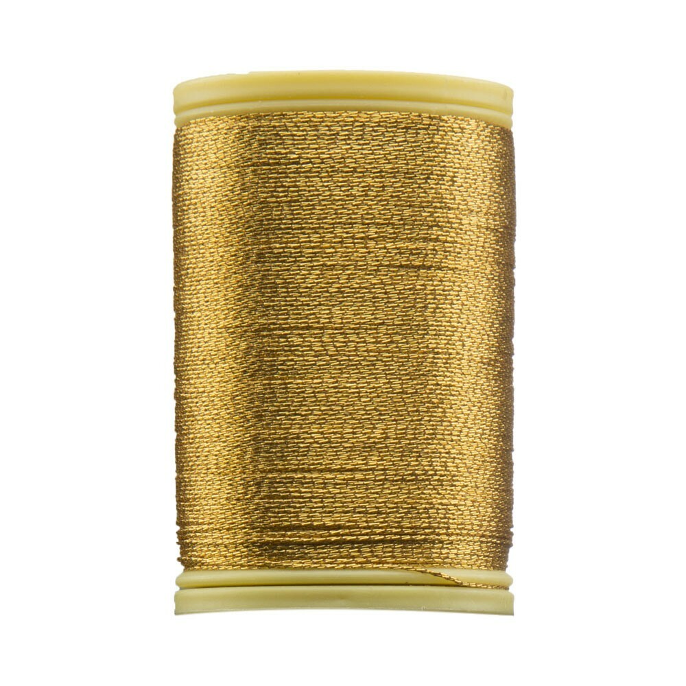 Anchor No:14 10g Metallic Machine Embroidery Thread, Brown - 24115406