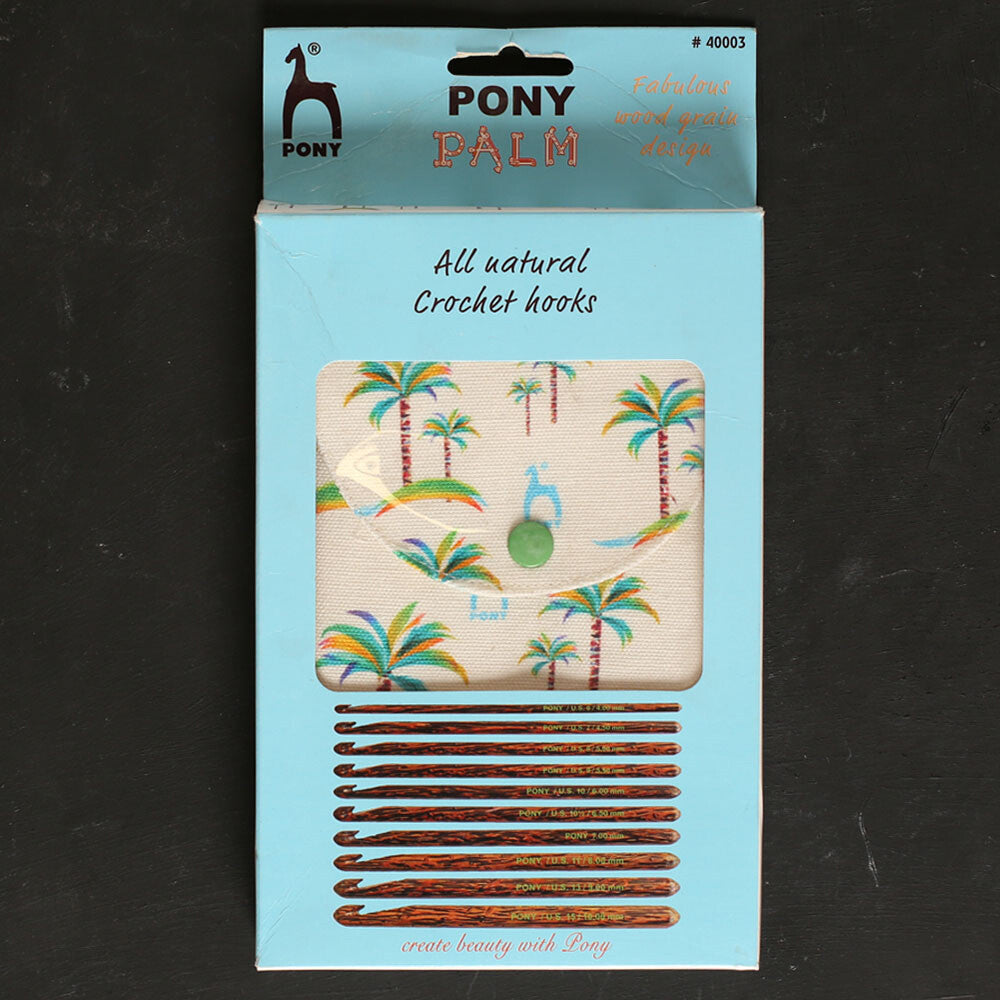 Pony Palm 10 Pieces Palm Crochet Hook Set - 40003