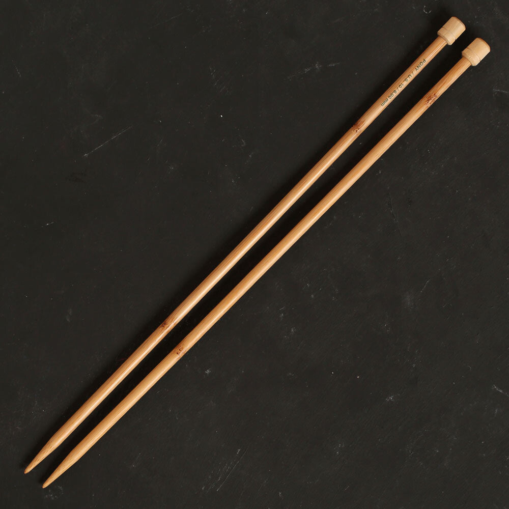 Pony Bamboo 6 mm 33 cm Bamboo Knitting Needles - 66813