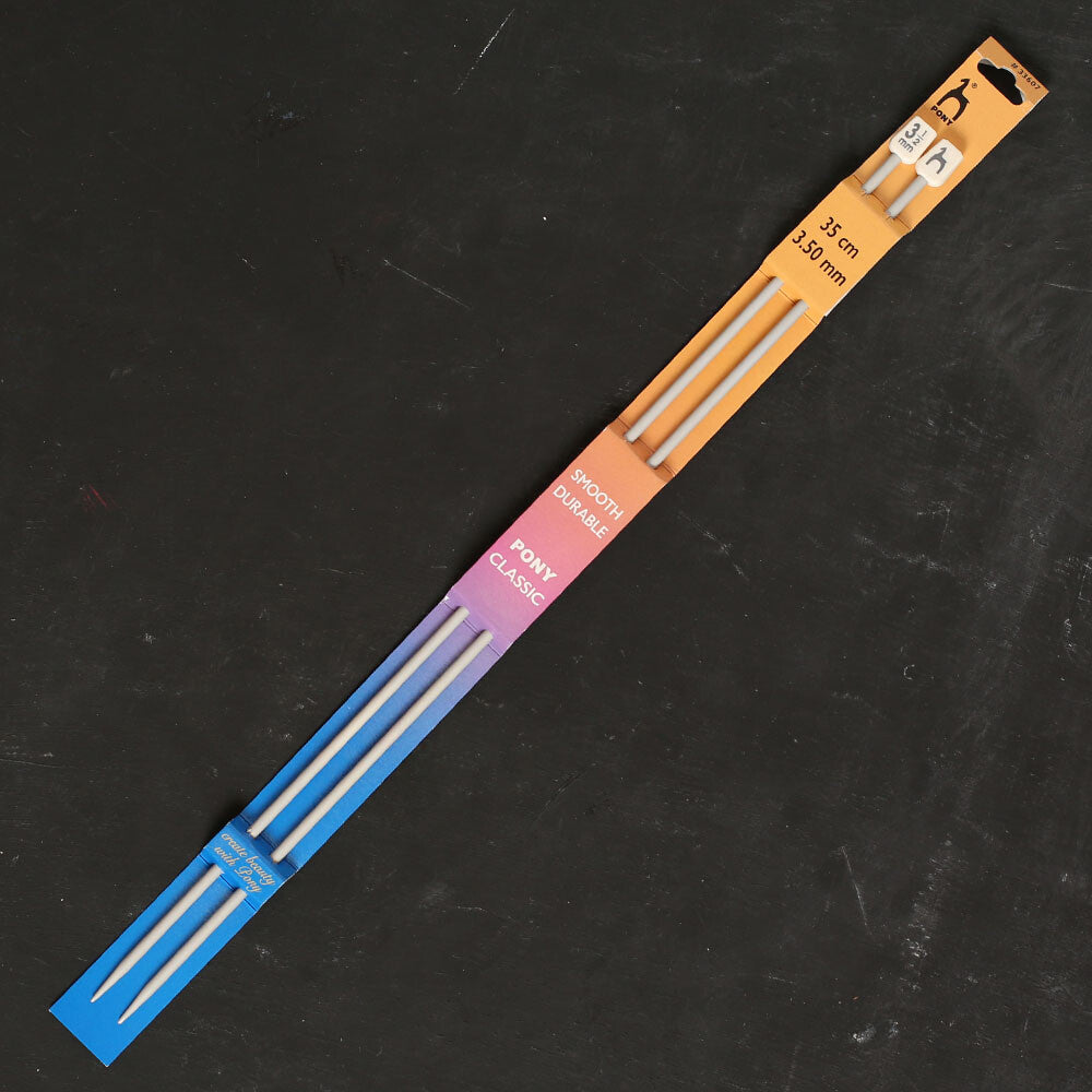 Pony 3.5 mm 35 cm Aluminium Knitting Needles - 33607