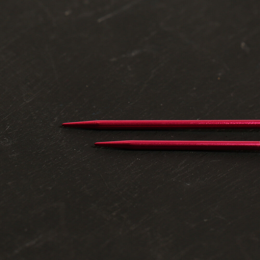 Pony Measure 2 mm 35 cm Aluminium Knitting Needles, Red - 34501