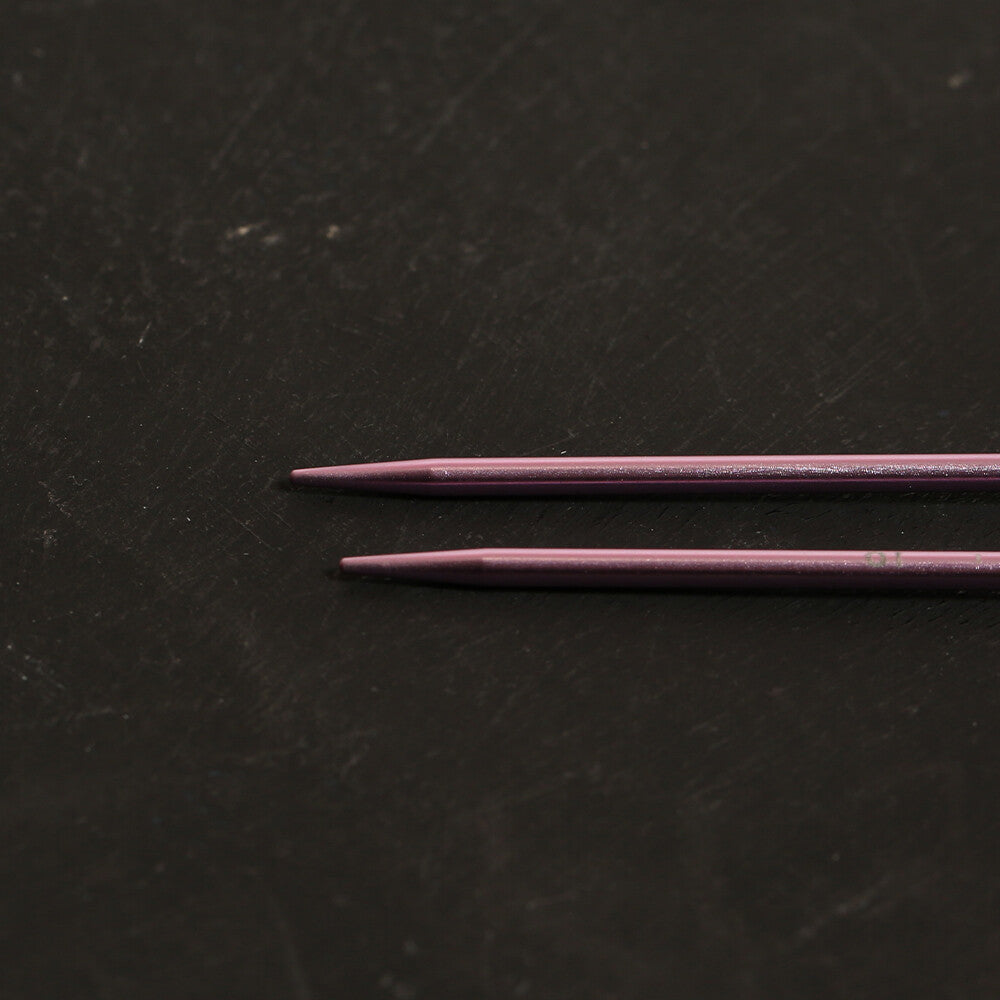 Pony Measure 2.5 mm 35 cm Aluminium Knitting Needles, Lavender - 34503