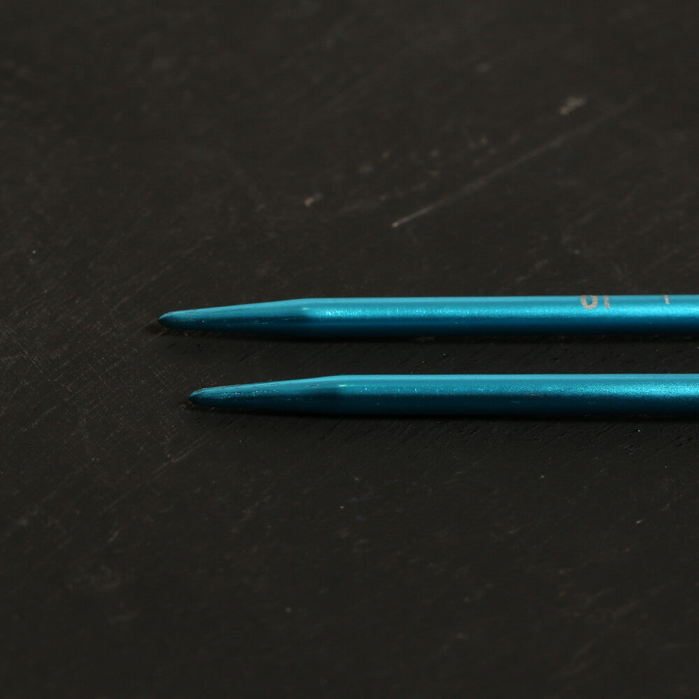 Pony Measure 3.25 mm 35 cm Aluminium Knitting Needles, Light Blue - 34506