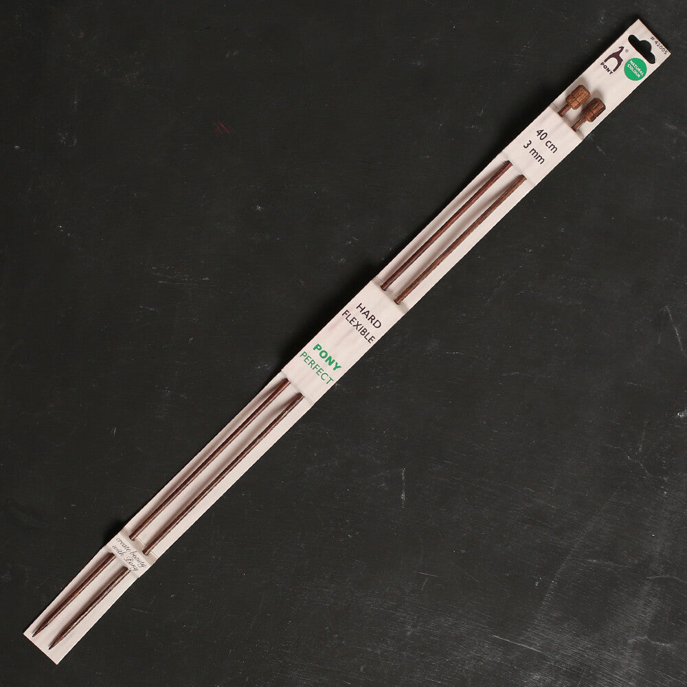 Pony Perfect 3 mm 40 cm Wooden Knitting Needle - 42005