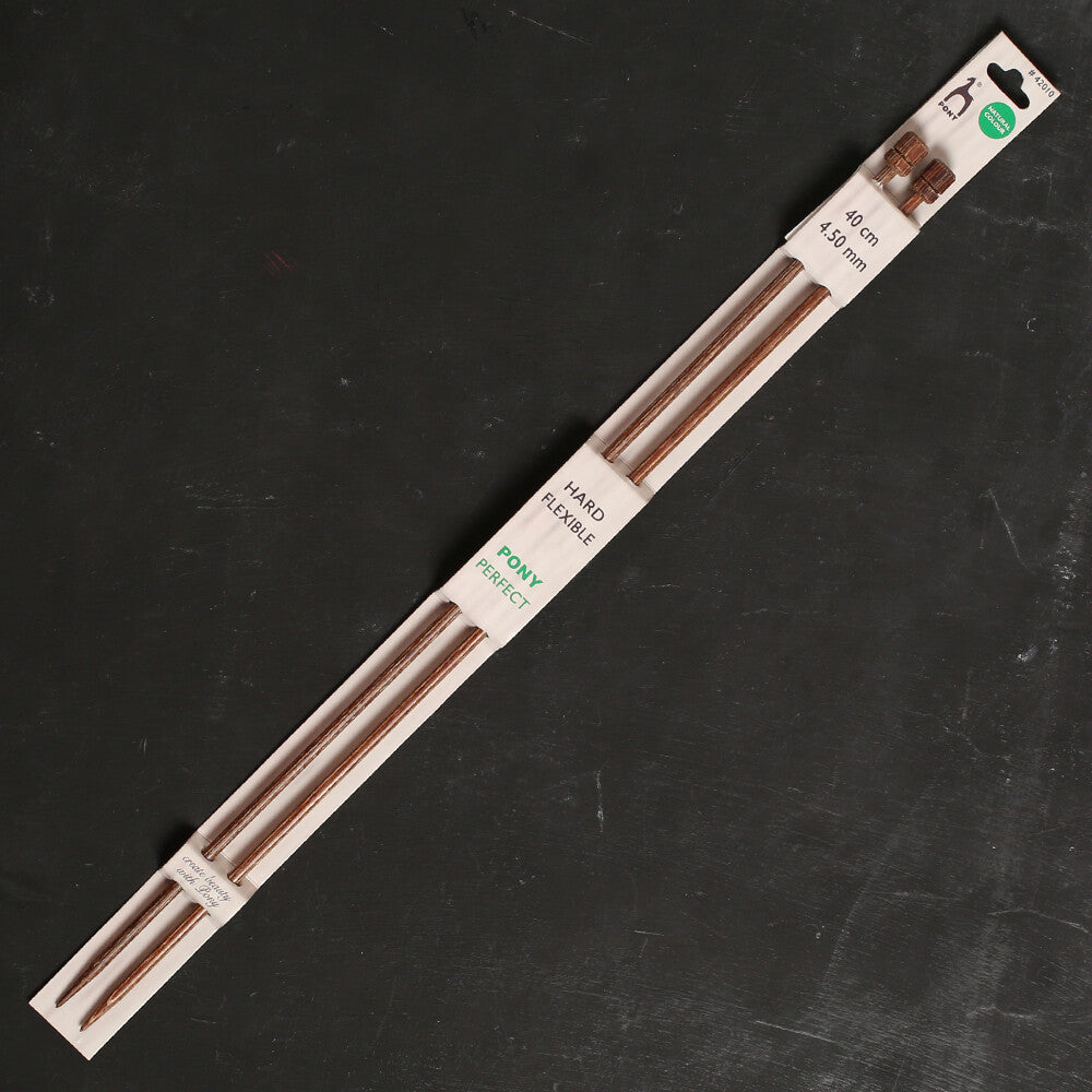 Pony Perfect 4.5 mm 40 cm Wooden Knitting Needle - 42010