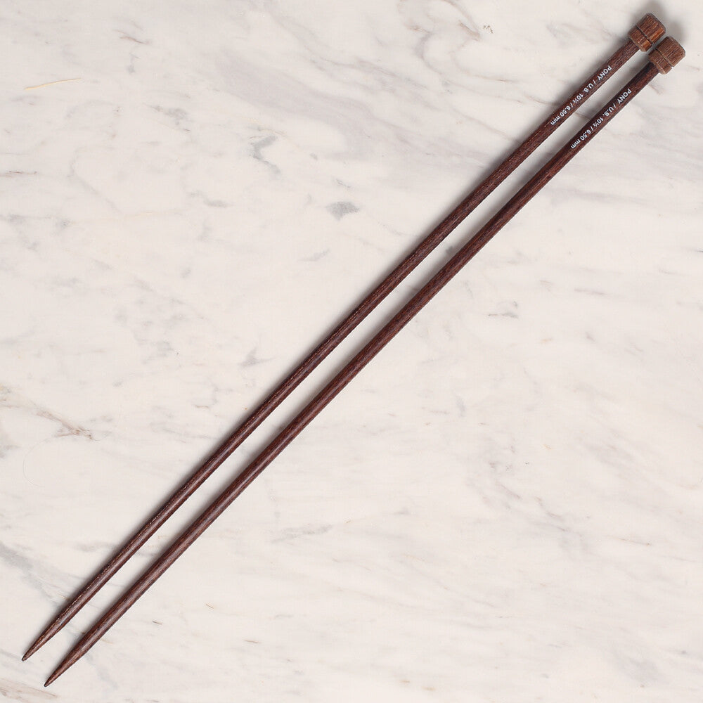Pony Perfect 6.5 mm 40 cm Wooden Knitting Needle - 42014