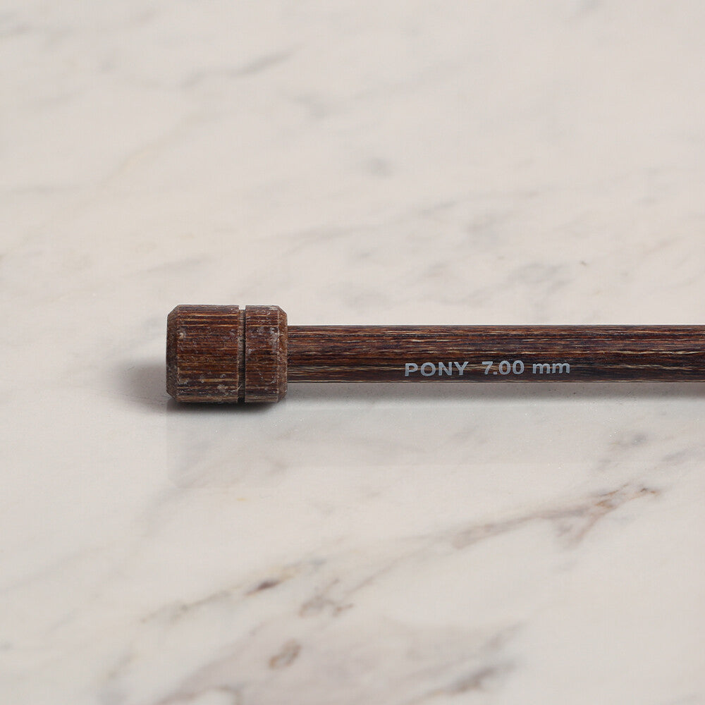 Pony Perfect 7 mm 40 cm Wooden Knitting Needle - 42015