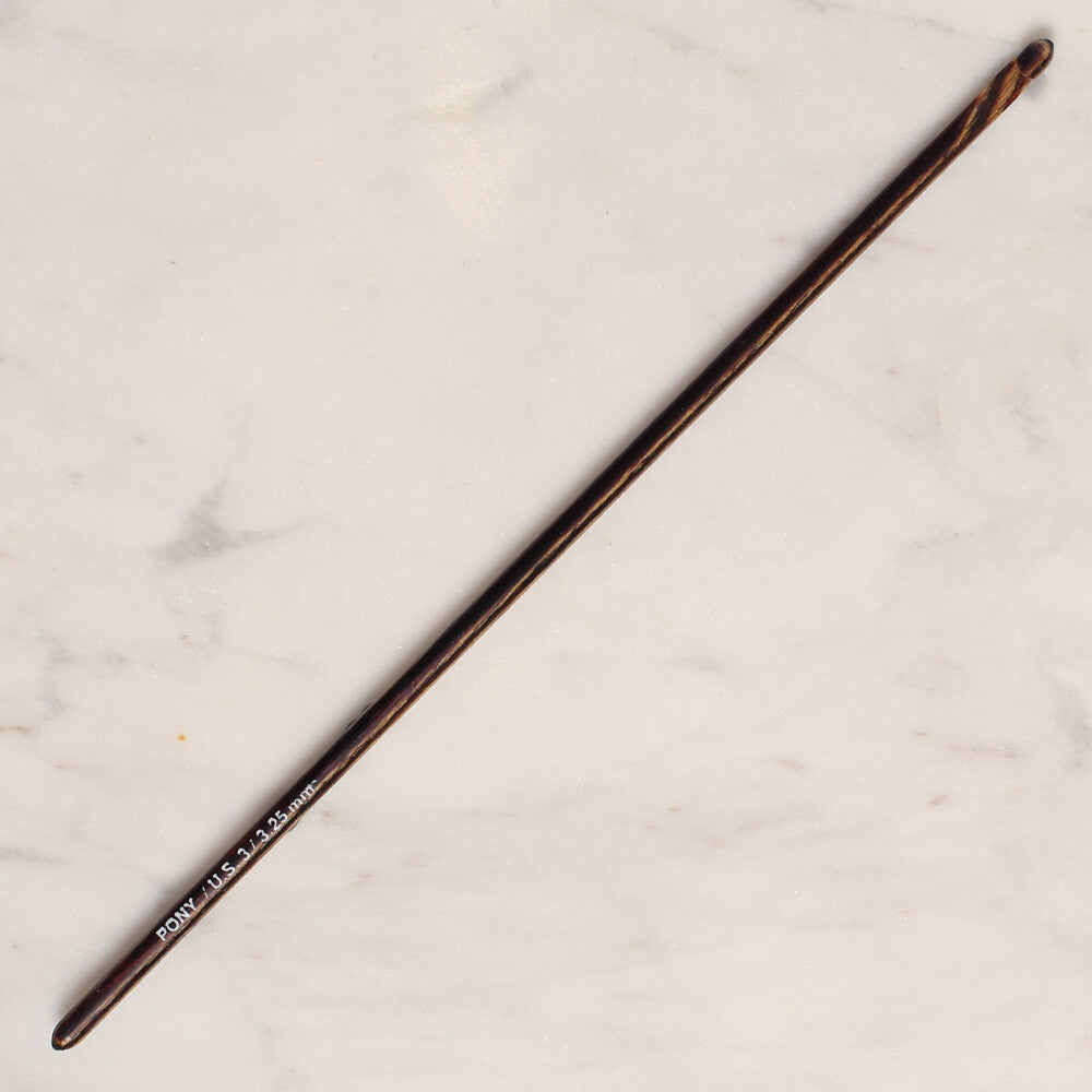 Pony Perfect 3.25 mm 15 cm Wooden Crochet Hook - 46006