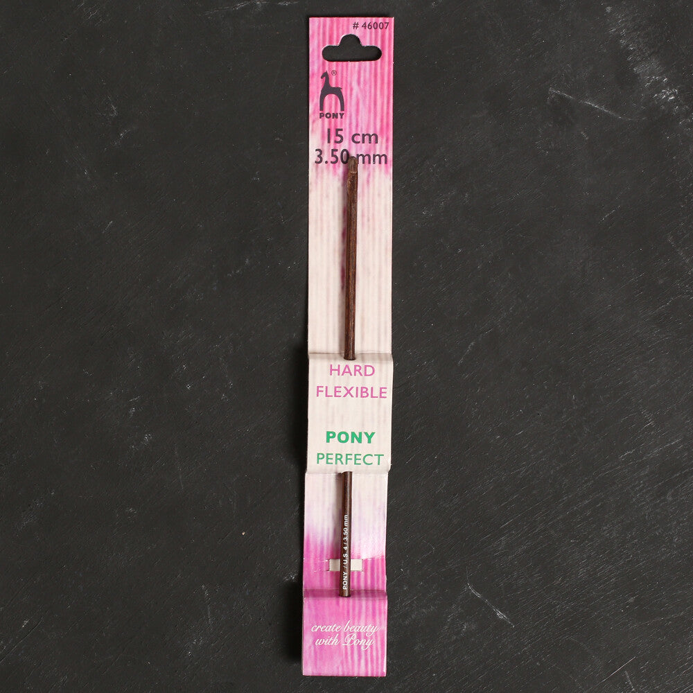 Pony Perfect 3.5 mm 15 cm Wooden Crochet Hook - 46007
