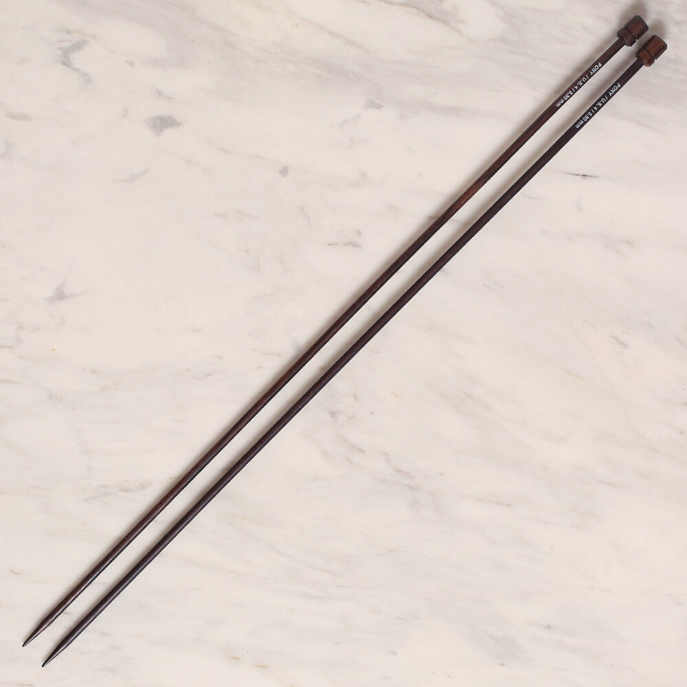 Pony Rosewood 3.5 mm 35 cm Rosewood Knitting Needles, 33807