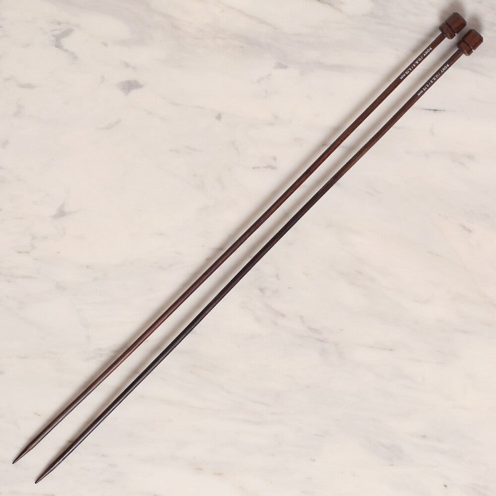 Pony Rosewood 3.75 mm 35 cm Rosewood Knitting Needles, 33808