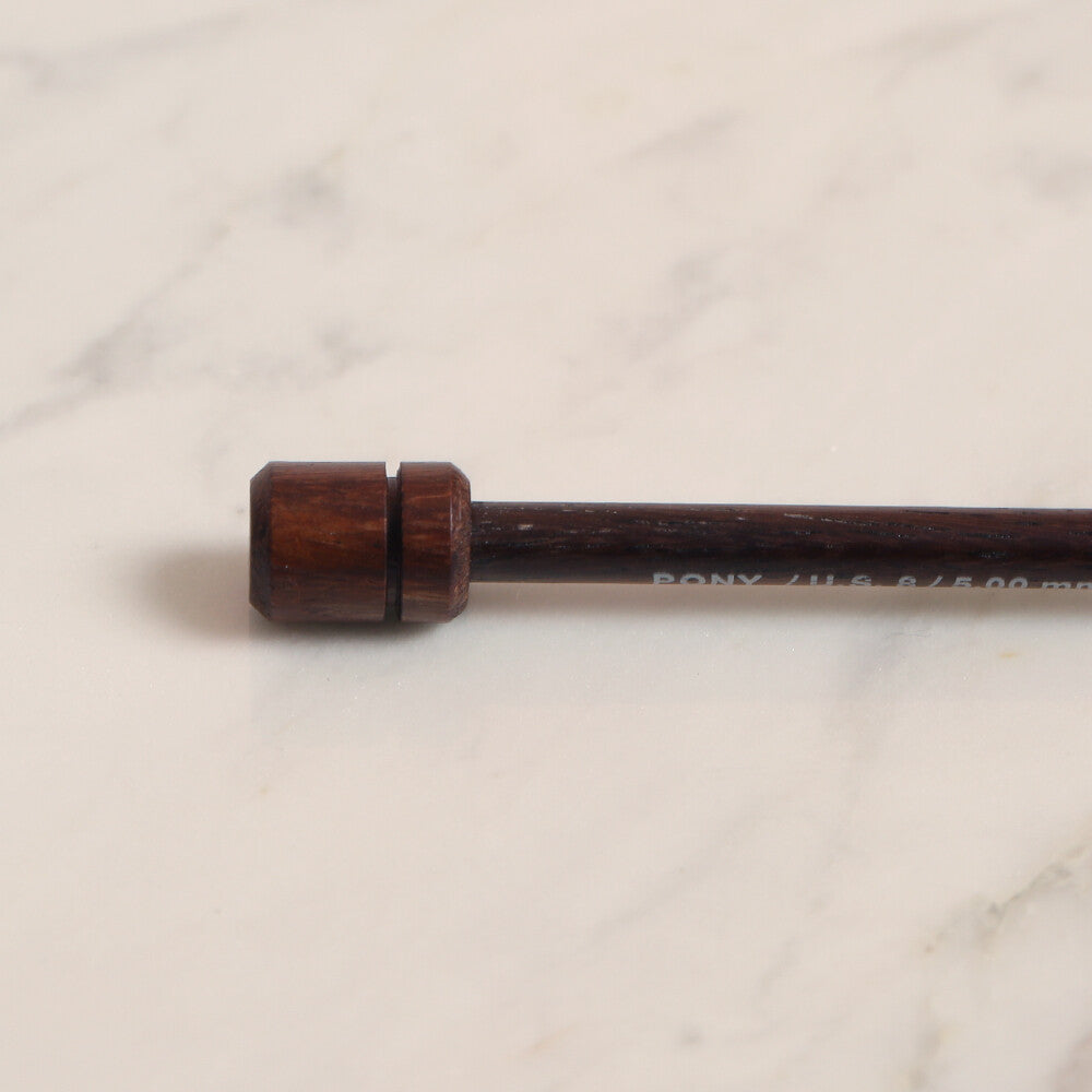 Pony Rosewood 5 mm 35 cm Rosewood Knitting Needles, 33811
