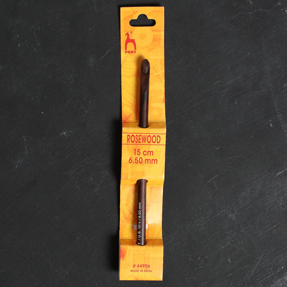 Pony Rosewood 6.5 mm 15 cm Rosewood Crochet Hook - 44906