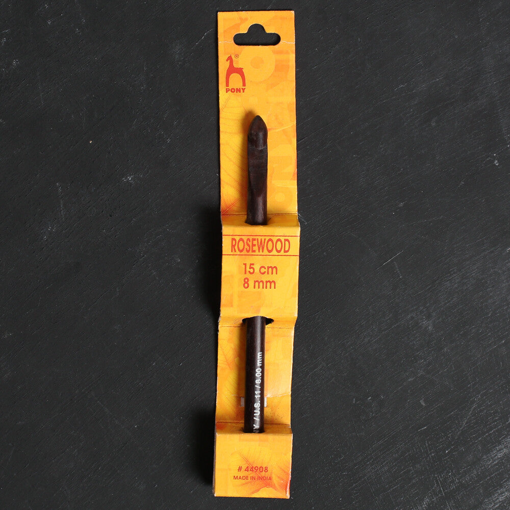 Pony Rosewood 8 mm 15 cm Rosewood Crochet Hook - 44908