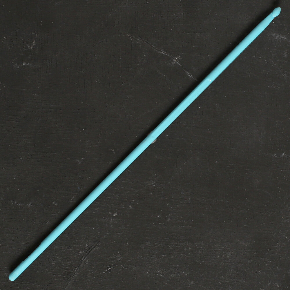 Pony Colour 3 mm 15 cm Plastic Crochet Hook, Blue - 44357
