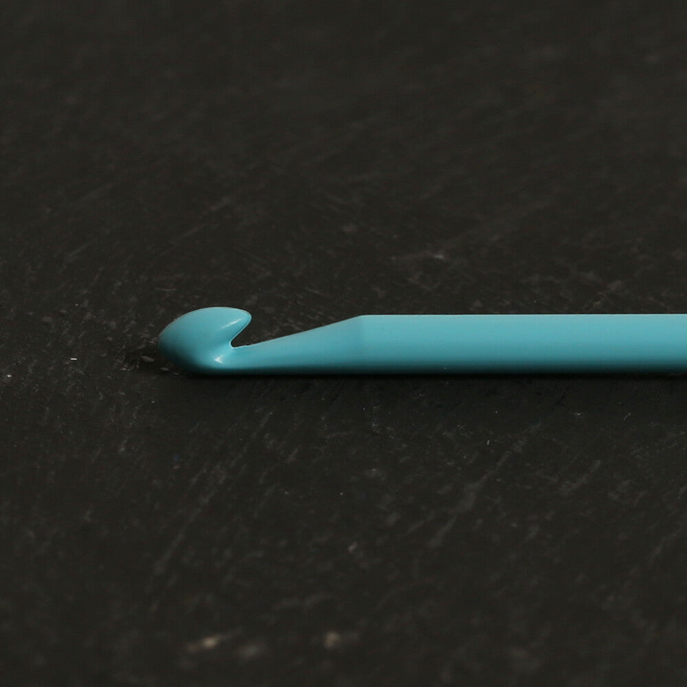 Pony Colour 3 mm 15 cm Plastic Crochet Hook, Blue - 44357