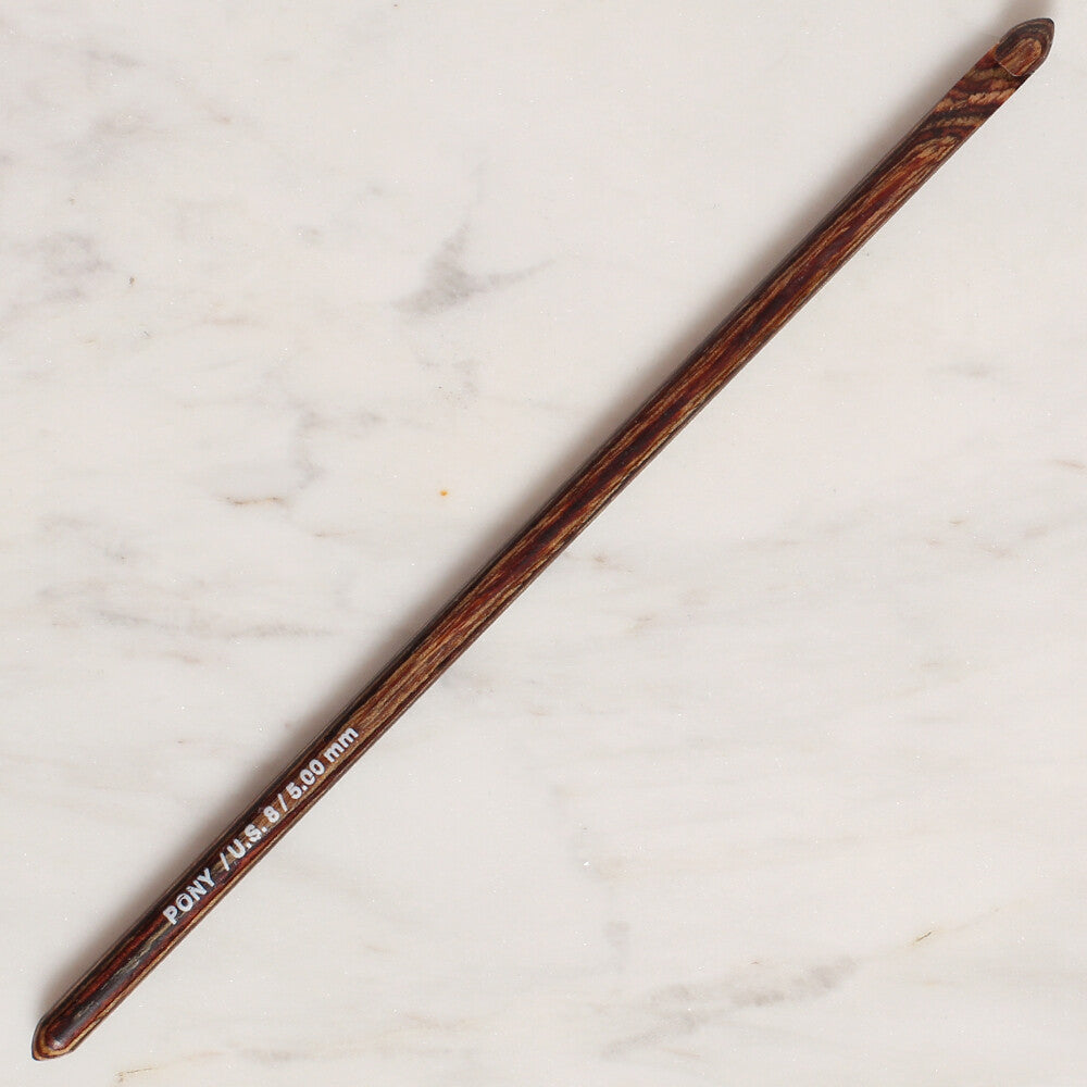 Pony Perfect 5 mm 15 cm Wooden Crochet Hook - 46011