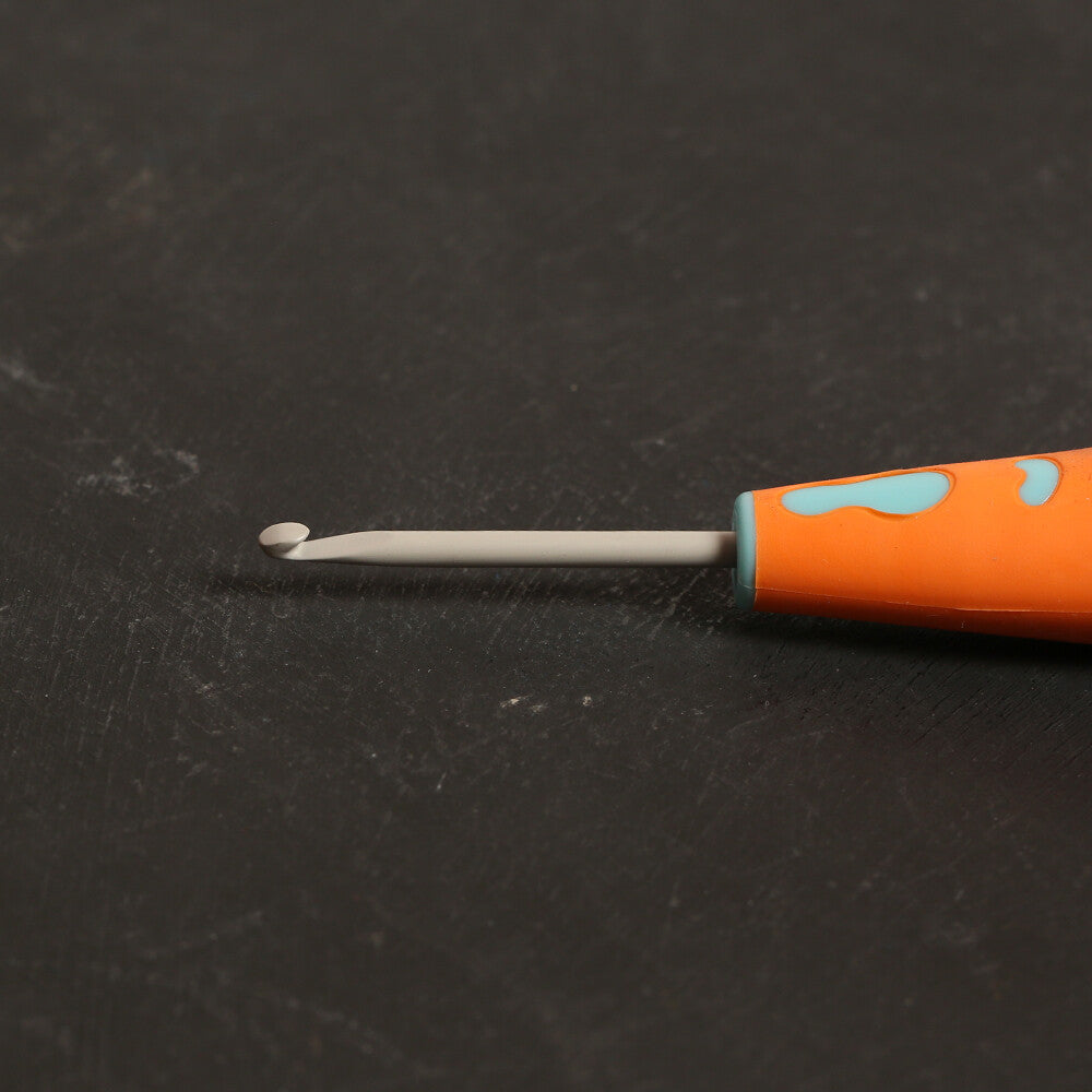 Pony 3 mm 13 cm Aluminium Crochet Hook with Soft Handle - 59805