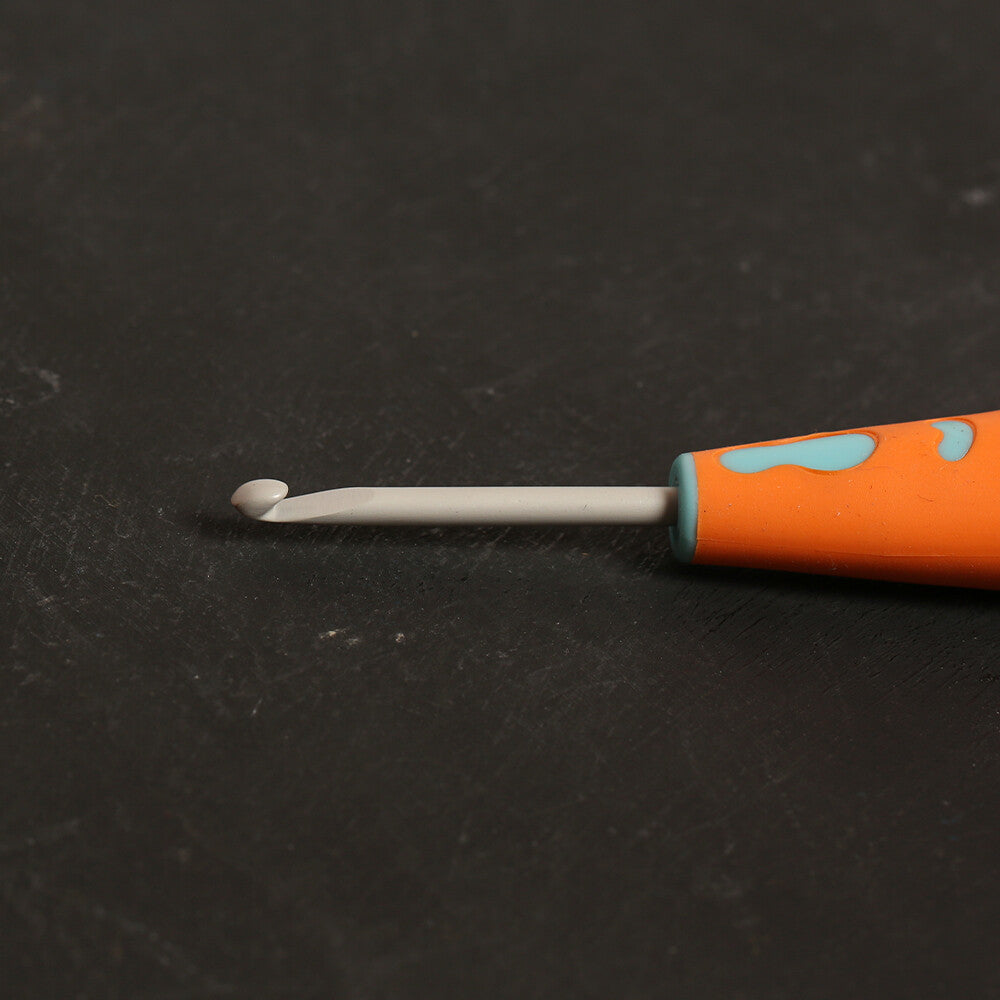 Pony 3.5 mm 13 cm Aluminium Crochet Hook with Soft Handle - 59807