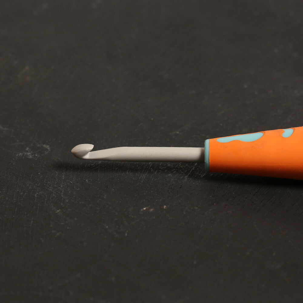Pony 4.5 mm 13 cm Aluminium Crochet Hook with Soft Handle - 59810